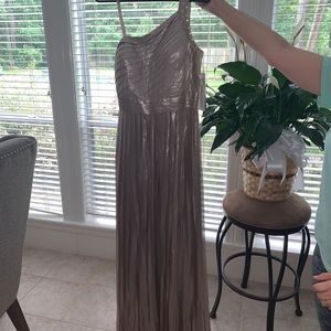 Aidan Mattox One Shoulder Dress